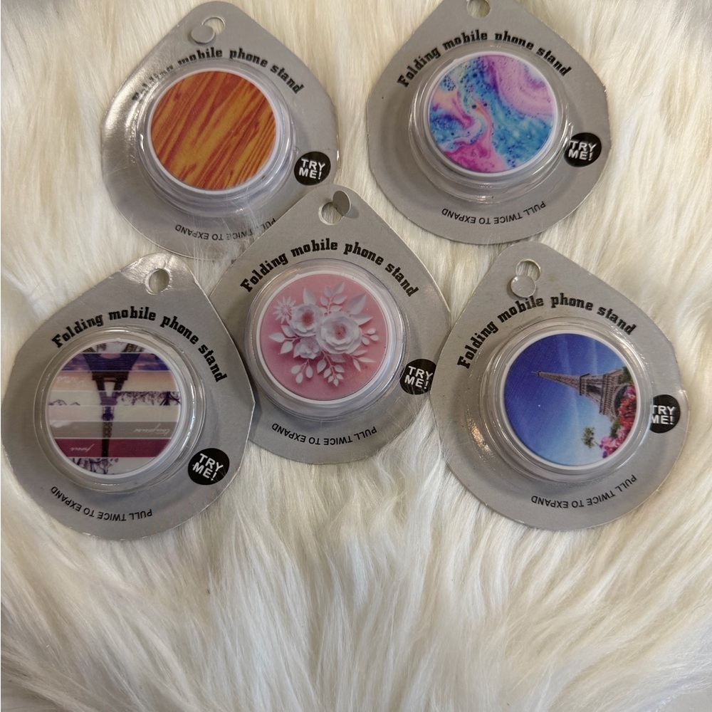 🩷5/$10 Folding Mobile Phone Stand Set - Multicolor